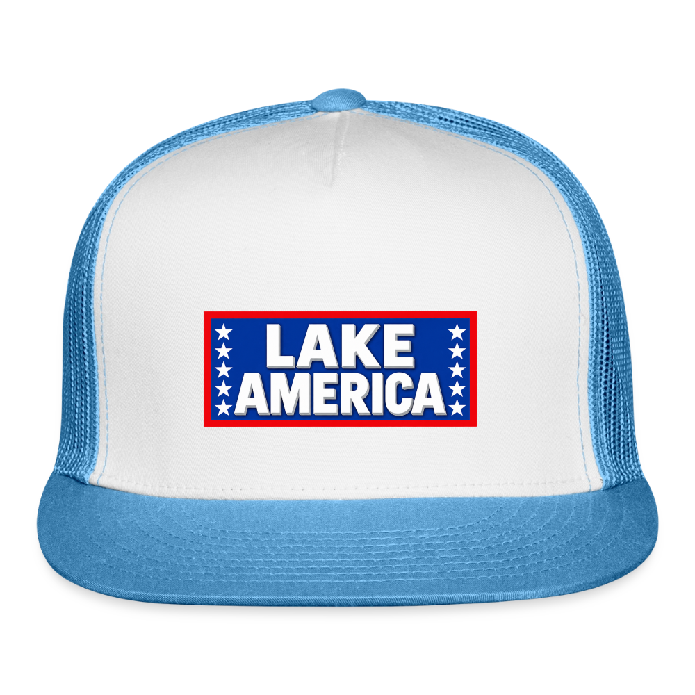 Lake America Trucker Hat - white/blue