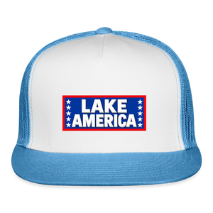 Lake America Trucker Hat - white/blue