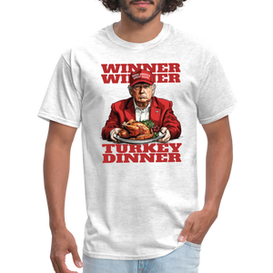 Donald Trump - Winner Winner Turkey Dinner Thanksgiving Classic T-Shirt - light heather gray