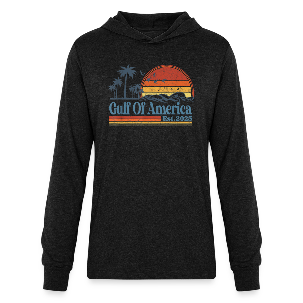 Gulf of America v2 Unisex Long Sleeve Hoodie Shirt - heather black