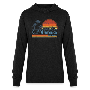 Gulf of America v2 Unisex Long Sleeve Hoodie Shirt - heather black