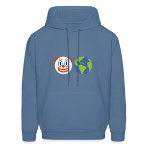 Clown World Men's Hoodie - denim blue