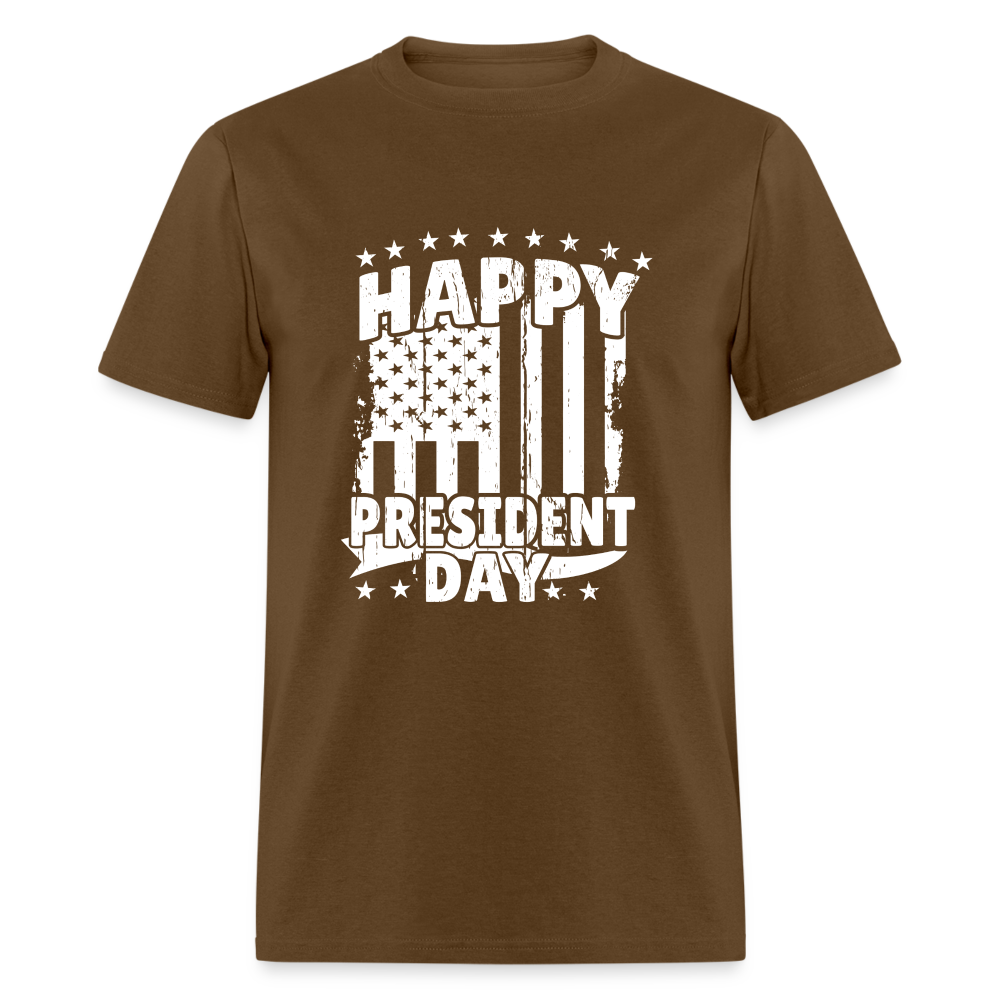 Happy President Day Unisex Classic T-Shirt - brown