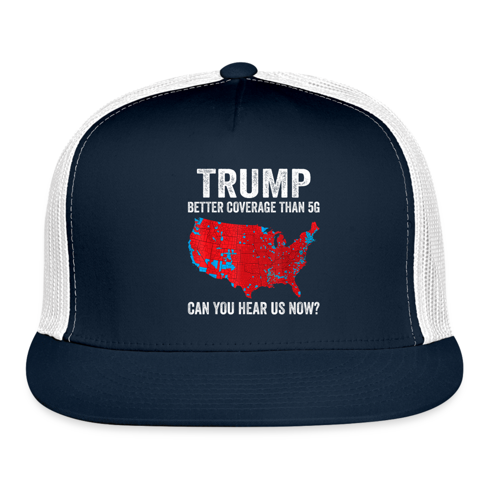 Can you hear us now? Trucker Hat - navy/white