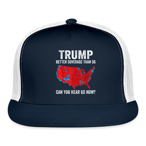 Can you hear us now? Trucker Hat - navy/white