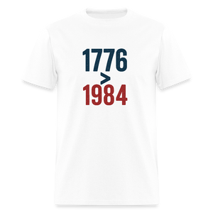 1776 > 1984 Men's T-Shirt - white