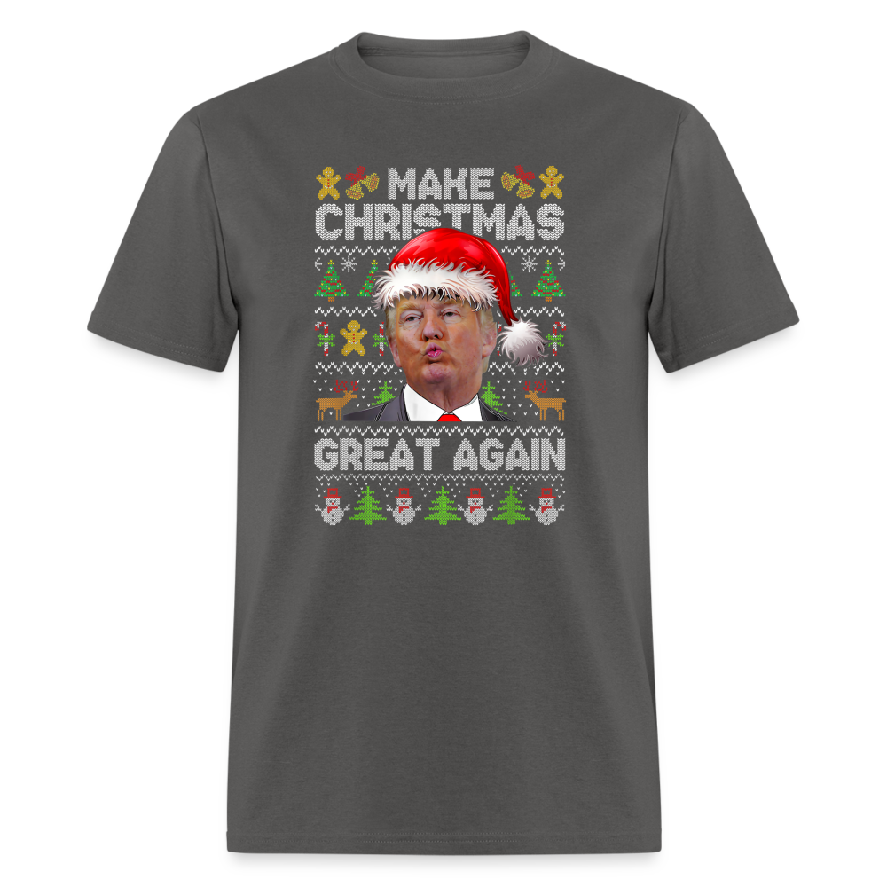 Make Christmas Great Again Trump Classic T-Shirt - charcoal