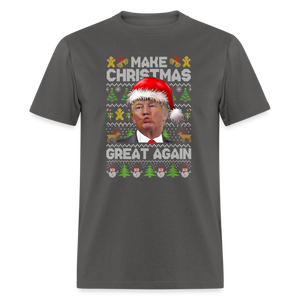 Make Christmas Great Again Trump Classic T-Shirt - charcoal