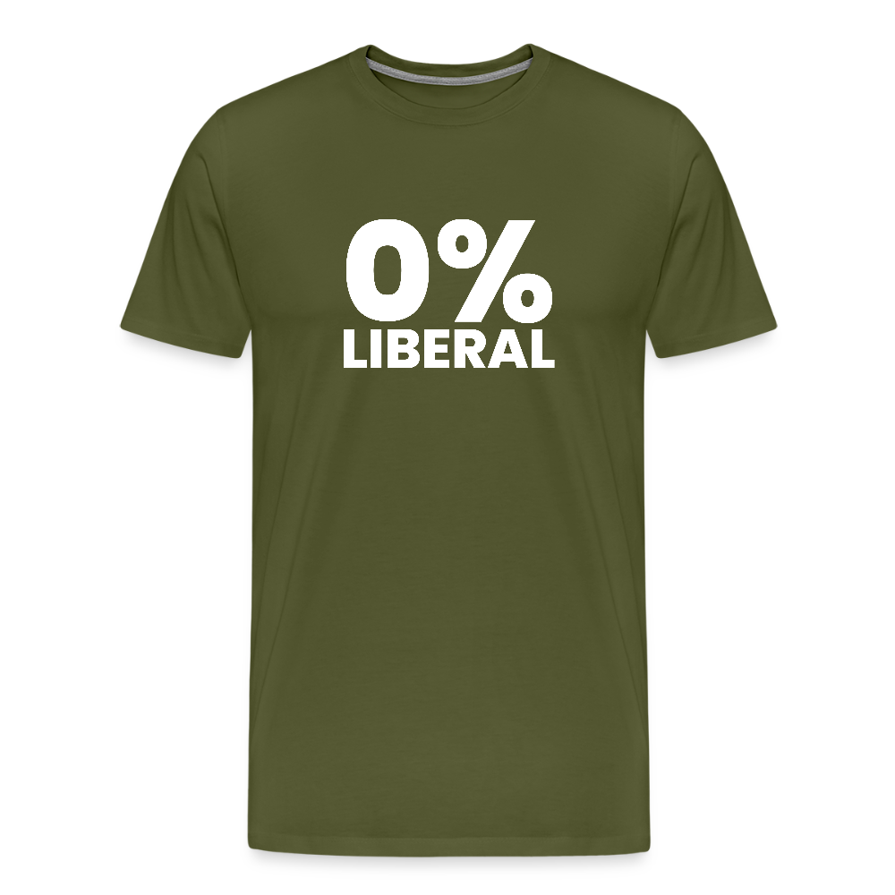 0% Liberal Men's Premium T-Shirt - olive green