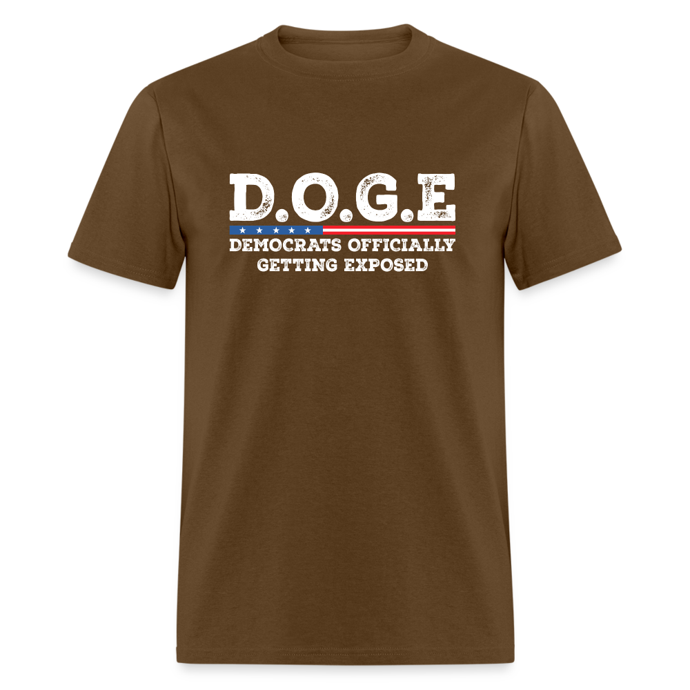 D.O.G.E Democrats Officially Getting Exposed Unisex Classic T-Shirt - brown