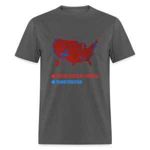 Election Map United States of America & Dumbfuckistan Funny Unisex Classic T-Shirt - charcoal