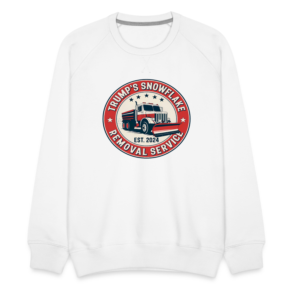 Trump's Snowflake Removal Service (Retro 2024) Men’s Premium Sweatshirt - white