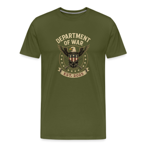 Department of War Est. 2025 Men's Premium T-Shirt - olive green