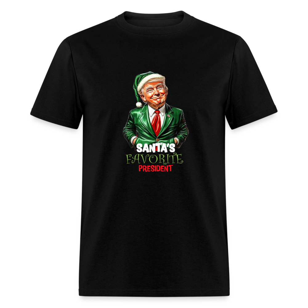 Santa's Favorite President Unisex Classic T-Shirt - black