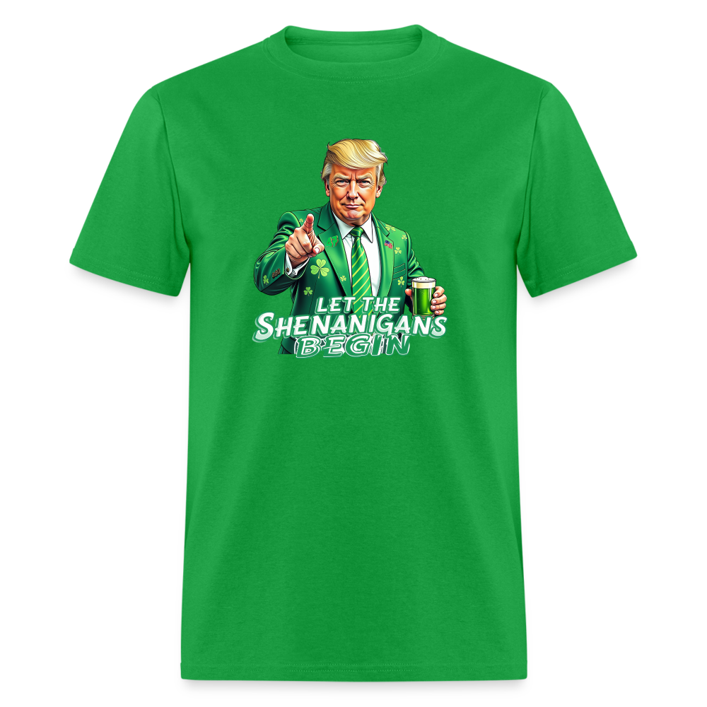 Let The Shenanigans Begin Classic T-Shirt - bright green