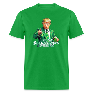 Let The Shenanigans Begin Classic T-Shirt - bright green