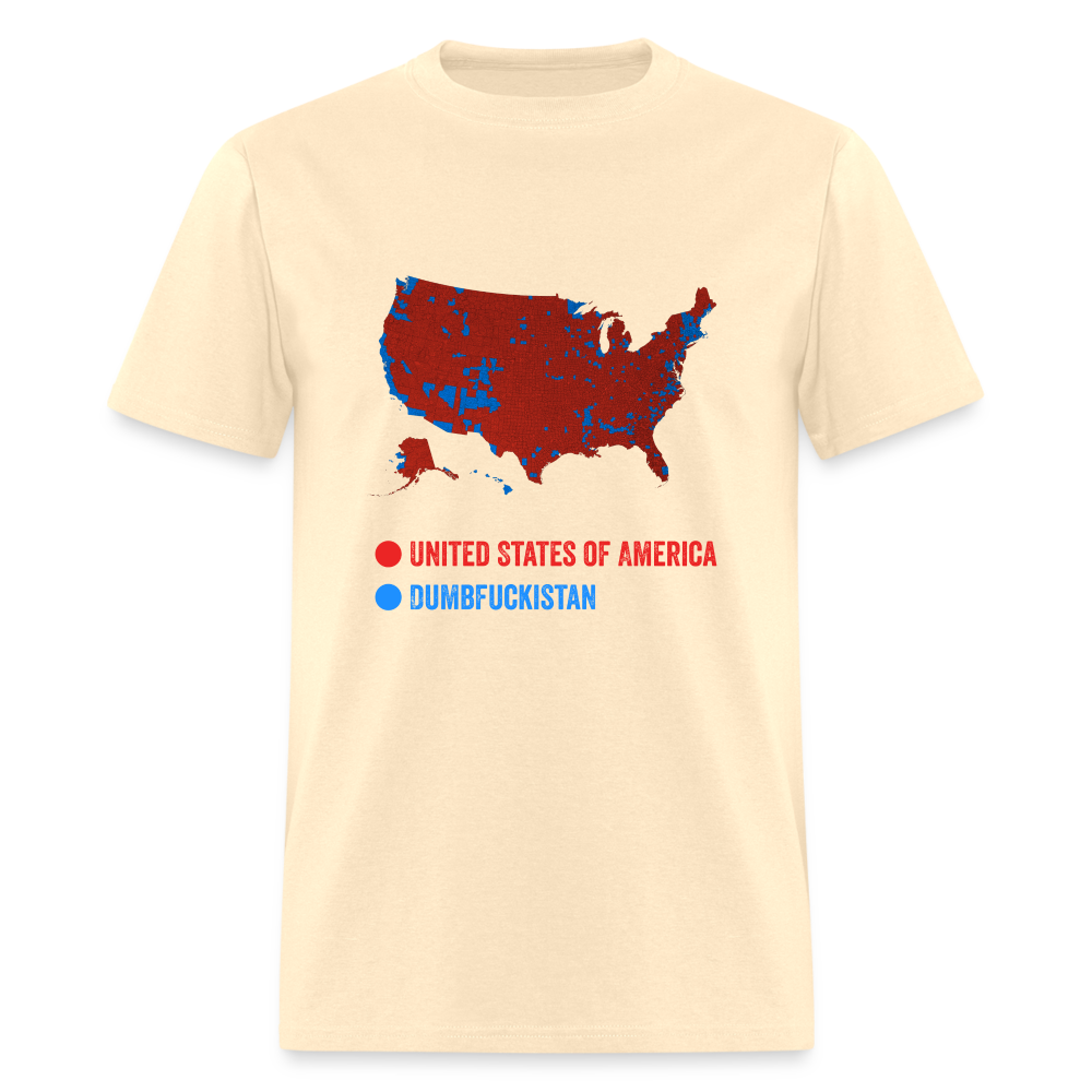 Election Map United States of America & Dumbfuckistan Funny Unisex Classic T-Shirt - natural