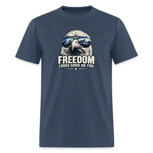 Freedom Looks Good on You Classic T-Shirt -  blue dusk