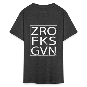 Zero Fucks Given Unisex Classic T-Shirt - heather black