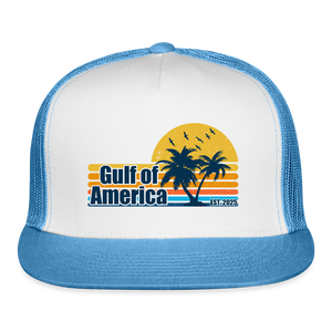 Gulf of America v3 Trucker Hat - white/blue