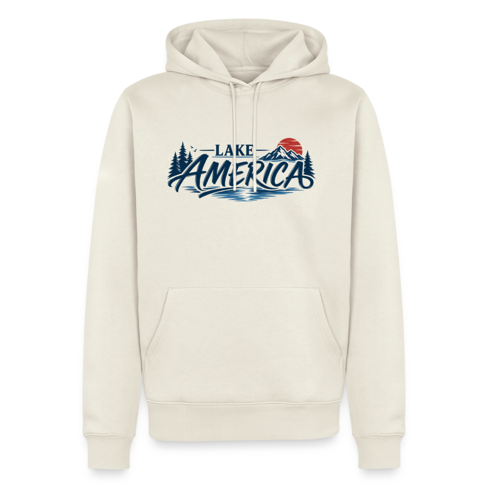Lake America Men’s Premium Hoodie - off white
