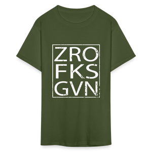 Zero Fucks Given Unisex Classic T-Shirt - military green