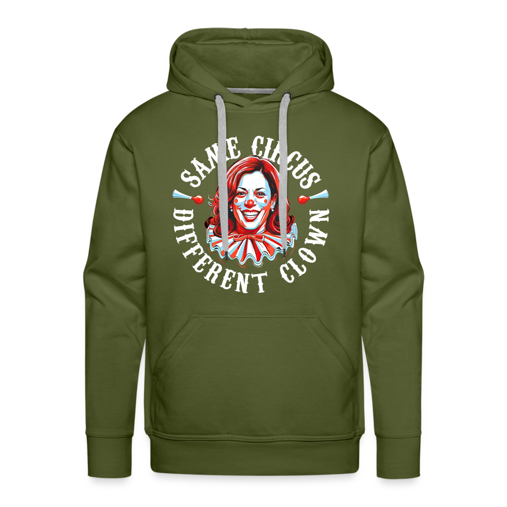 Same Circus Different Clown V2 Men’s Premium Hoodie - olive green