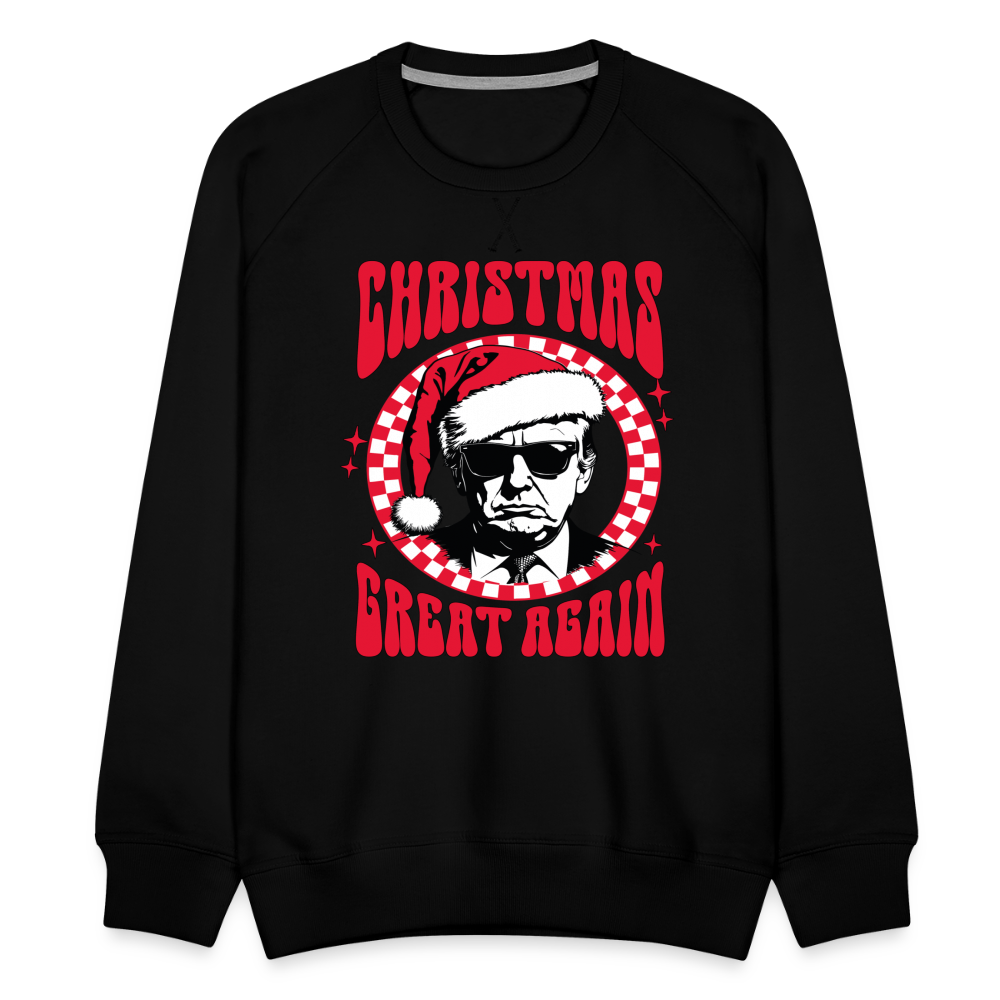 Christmas Great Again Men’s Premium Sweatshirt - black