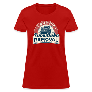 Trump's Snowflake Removal Service Women's T-Shirt - red