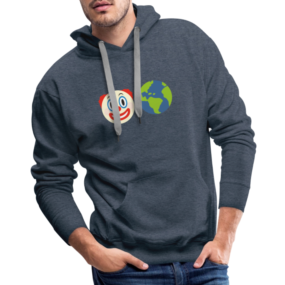 Clown World Men’s Premium Hoodie - heather denim