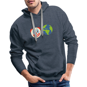 Clown World Men’s Premium Hoodie - heather denim