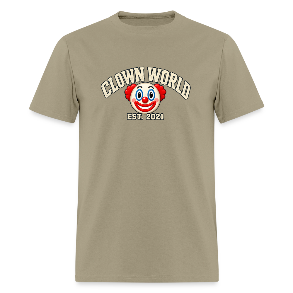 Clown World Est. 2021 Classic T-Shirt - khaki