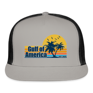 Gulf of America v3 Trucker Hat - gray/black