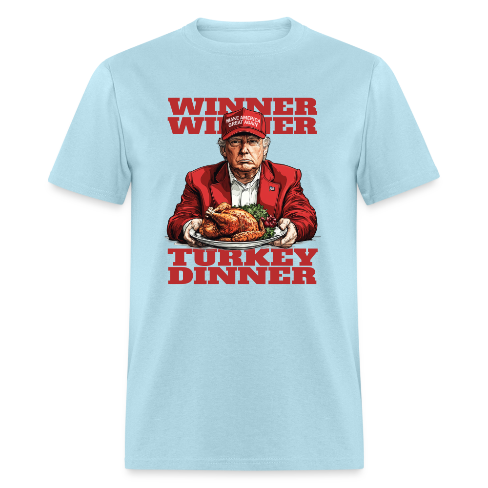 Donald Trump - Winner Winner Turkey Dinner Thanksgiving Classic T-Shirt - powder blue