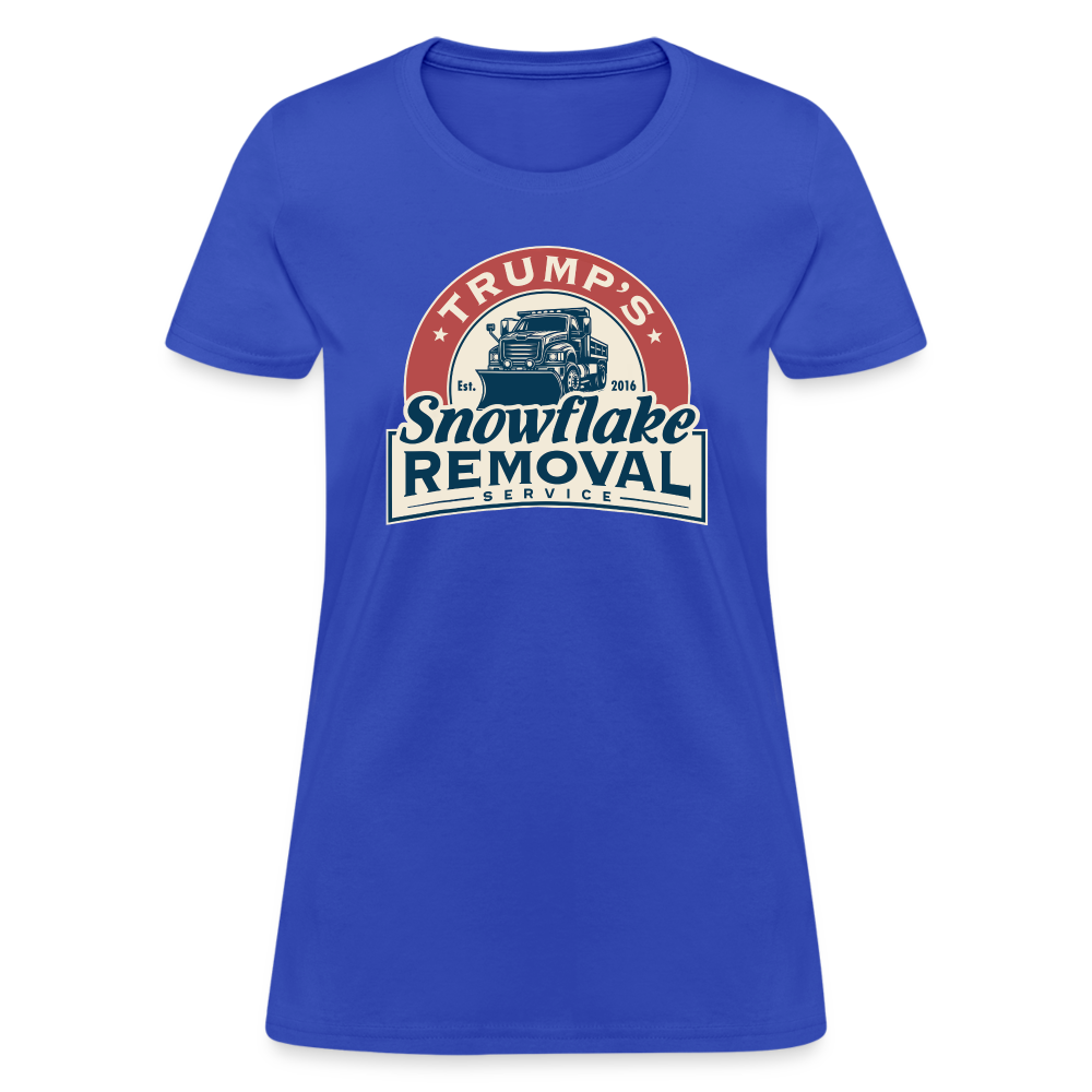 Trump's Snowflake Removal Service Women's T-Shirt - royal blue