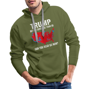 Can you hear us now? Men’s Premium Hoodie - olive green