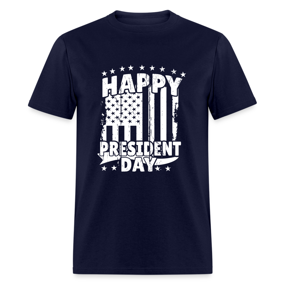 Happy President Day Unisex Classic T-Shirt - navy