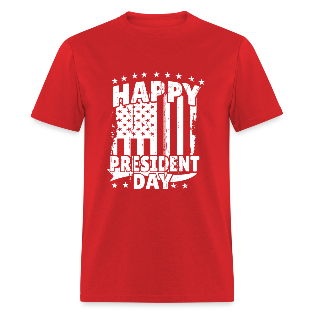 Happy President Day Unisex Classic T-Shirt - red