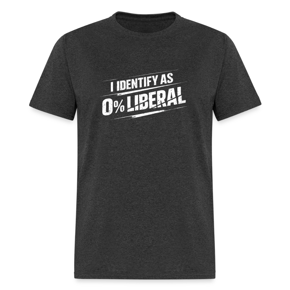 I Identify as 0% Liberal Classic Men’s T-Shirt - heather black