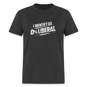 I Identify as 0% Liberal Classic Men’s T-Shirt - heather black