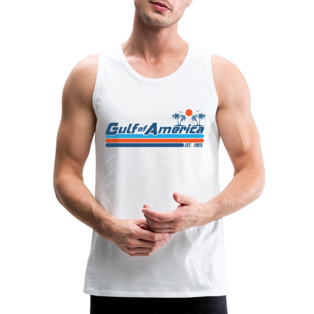 Gulf of America Men’s Premium Tank - white