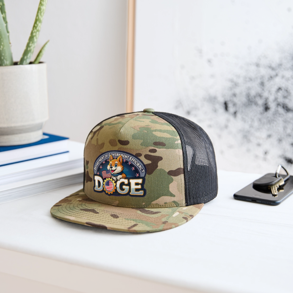 DOGE Trucker Hat - MultiCam\black