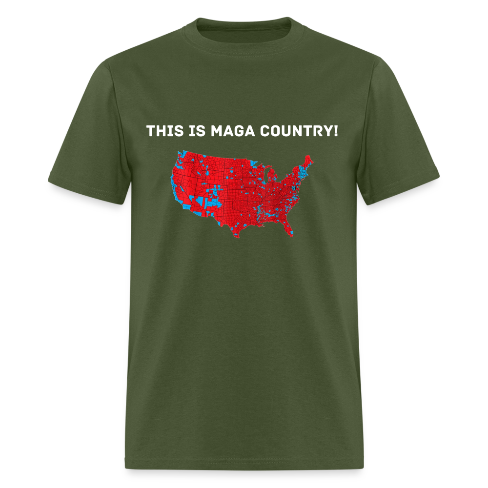 This is MAGA Country Unisex Classic T-Shirt - military green