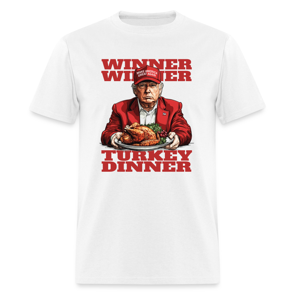 Donald Trump - Winner Winner Turkey Dinner Thanksgiving Classic T-Shirt - white