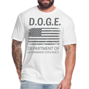 DOGE, Department of Government Efficiency Fitted Cotton/Poly T-Shirt by Next Level - white