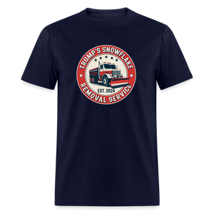 Trump's Snowflake Removal Service (Retro 2024) Unisex Classic T-Shirt - navy