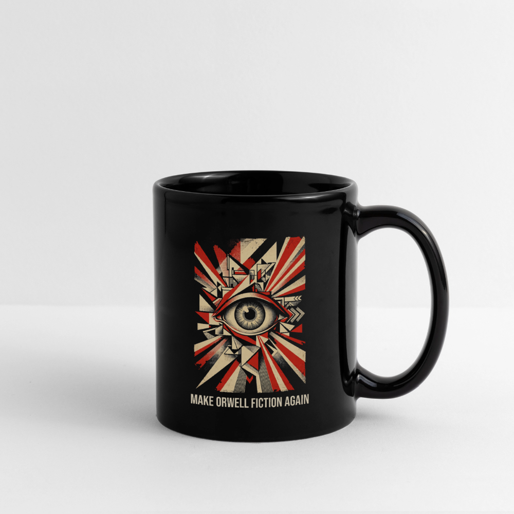 Make Orwell Fiction Again Black Mug - black
