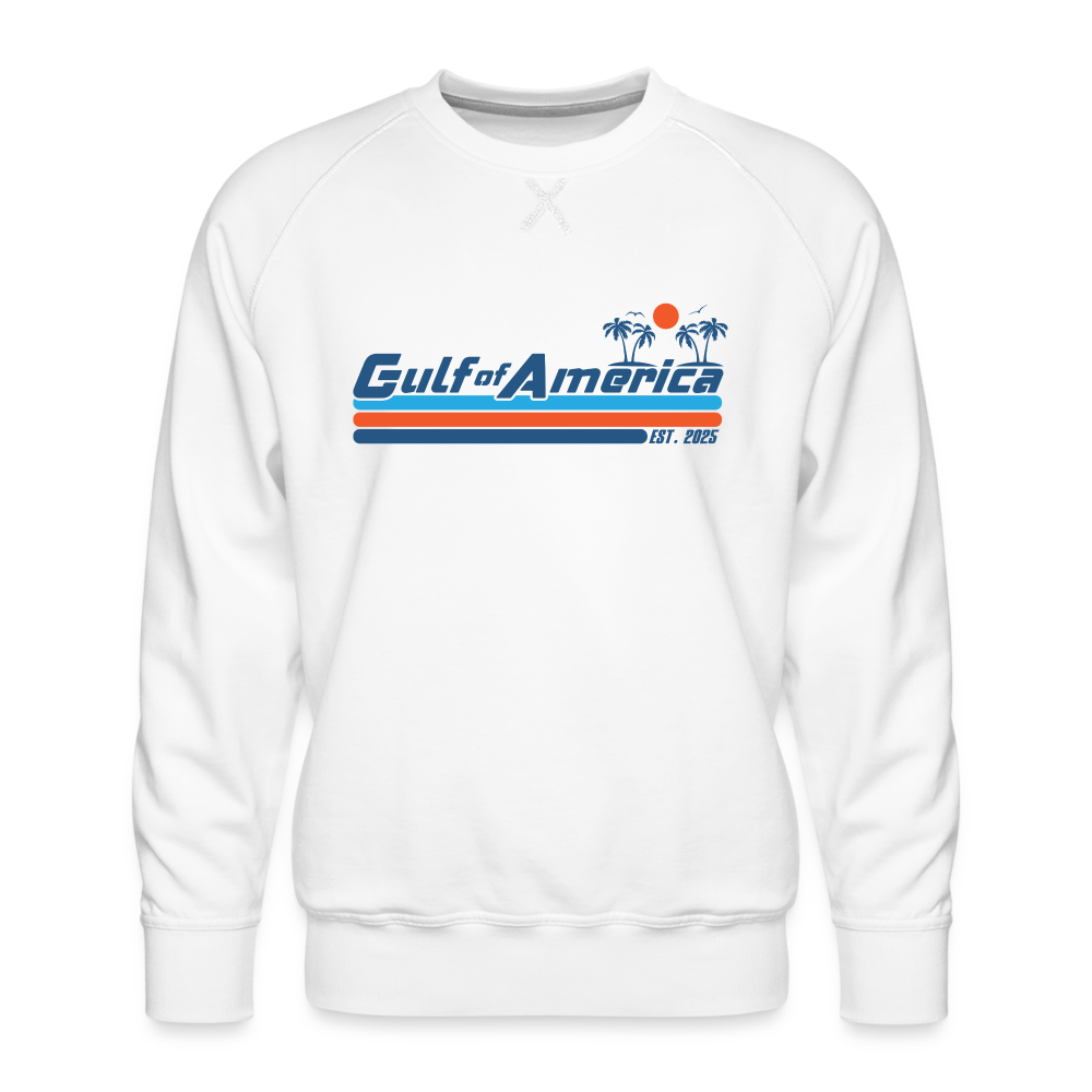 Gulf of America Men’s Premium Sweatshirt - white