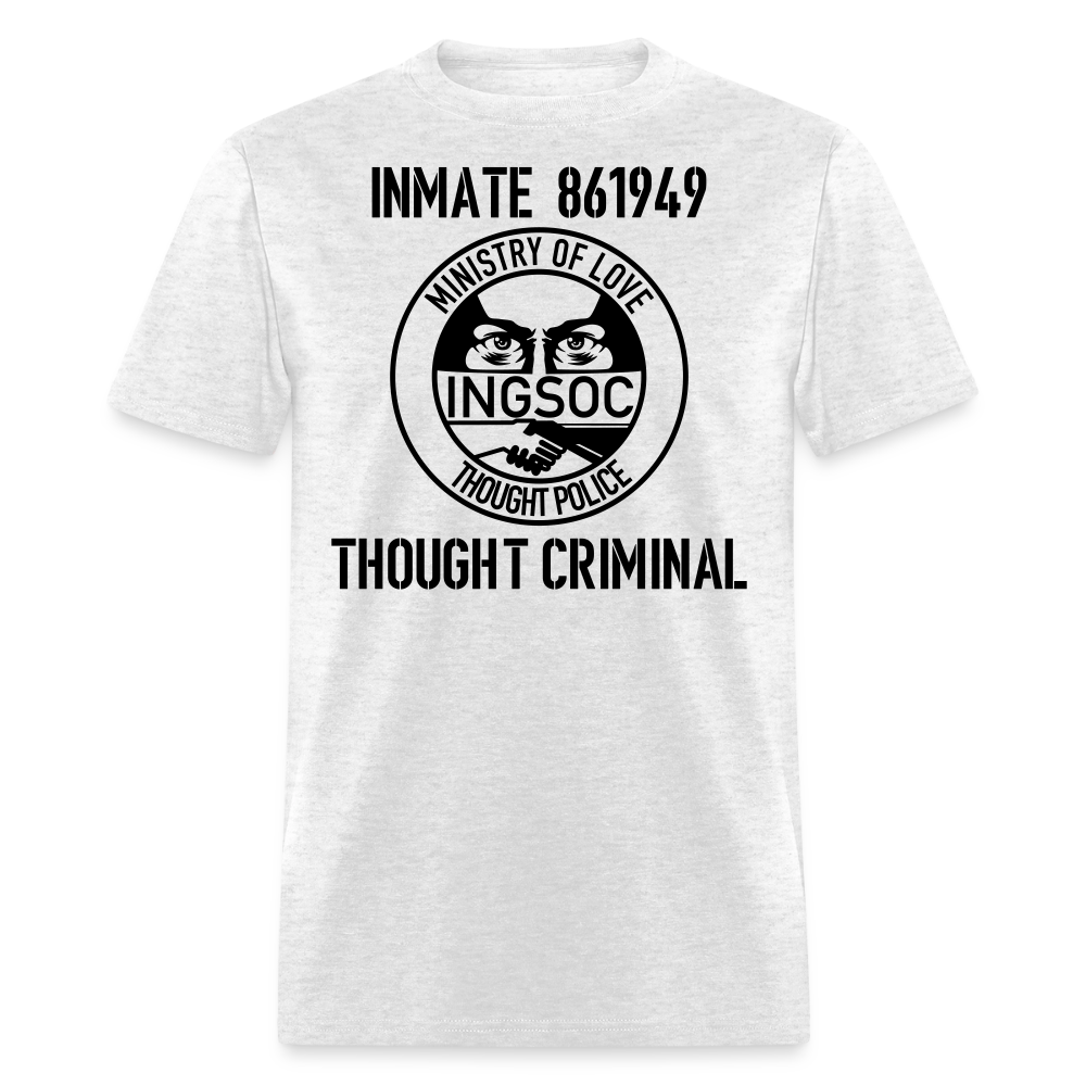1984 book Inspired, Ministry of Love, Thought Police, Thought Criminal Classic T- Shirt - light heather gray