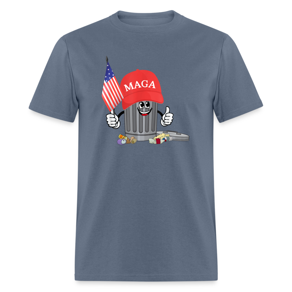 MAGA Garbage Can Funny Classic T-Shirt - denim